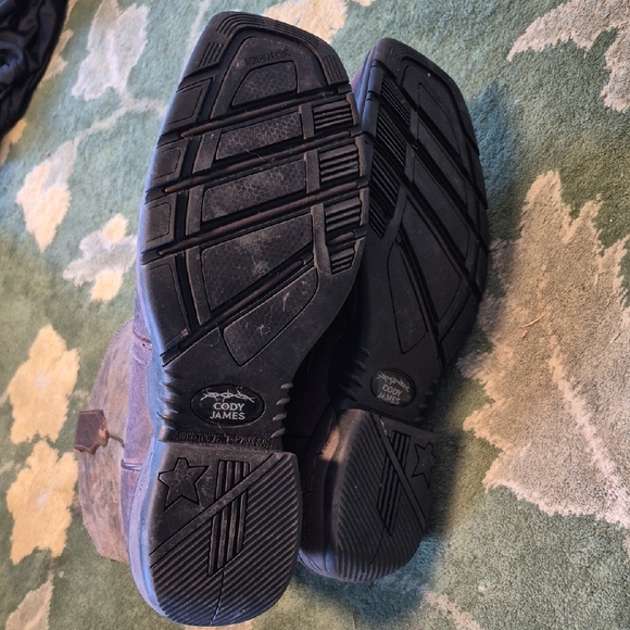 Men's Western Leather Boots in Dark Brown - Picture 9 of 16